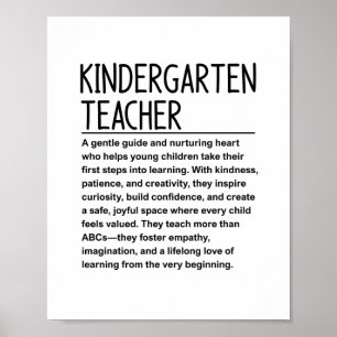 Kindergartenerzieherin Poster
