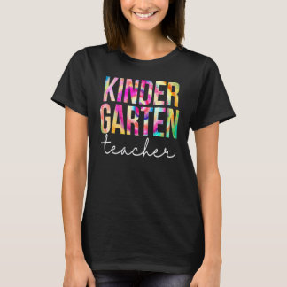 Kindergartenerzieherin Tie Dye Würdigung Tag Zurüc T-Shirt