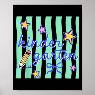Kindergartenerzieherin Vorbereiteter Rückkehr zur Poster