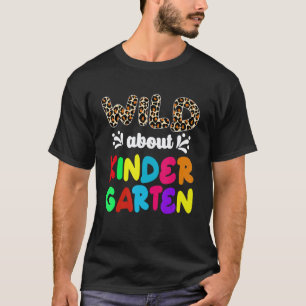 Kindergartenerzieherin Zurück zur Schule Leopard T-Shirt