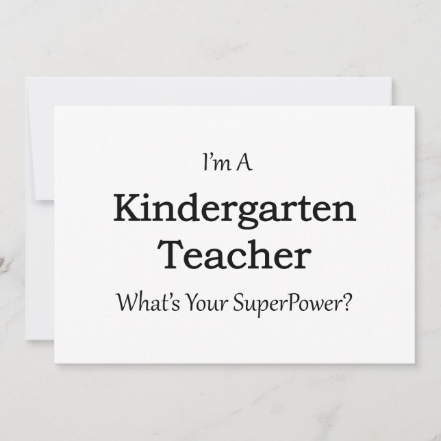 Kindergartenlehrer (Vorderseite)