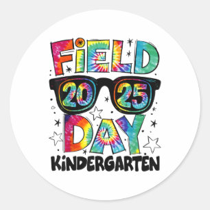 Kindergartenlehrer für Feldausflüge Runder Aufkleber