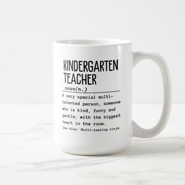Kindergartenlehrer Kaffeetasse (Rechts)
