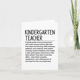 Kindergartenlehrer Karte