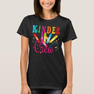 Kindergartenlehrer Kindergarten Crew Erster Schult T-Shirt