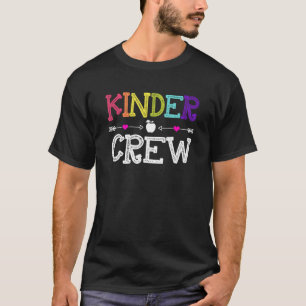 Kindergartenlehrer Kindergarten Crew Erster Schult T-Shirt