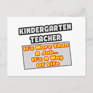 Kindergartenlehrer... Lebensweg Postkarte