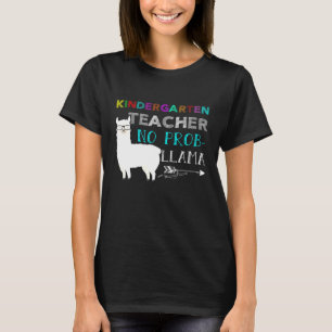 Kindergartenlehrer No Pro Lama Zurück zum Schoo T-Shirt