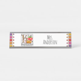 Kindergartenlehrer Schreibtischnamensplakette