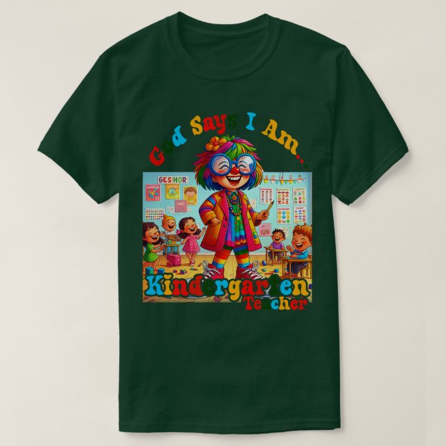 Kindergartenlehrerin für Frauenlehrerin Grafische  T-Shirt (Design vorne)