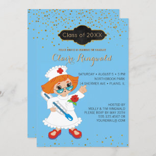 Kindergartenschule für Abschluss Einladung