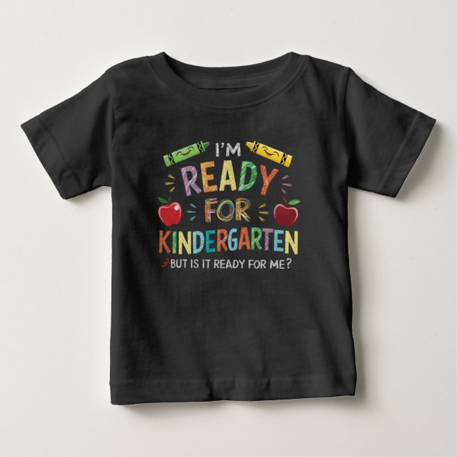Kindergartenspass am ersten Kindergartentag zurück Baby T-shirt (Vorderseite)