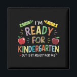 Kindergartenspass am ersten Kindergartentag zurück Magnet<br><div class="desc">Kinder erster Kindergartentag Zurück in die Schule</div>