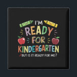 Kindergartenspass am ersten Kindergartentag zurück Magnet<br><div class="desc">Kinder erster Kindergartentag Zurück in die Schule</div>