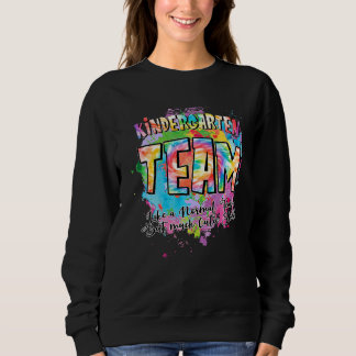 Kindergartenteam wie ein normales Team, aber viel Sweatshirt