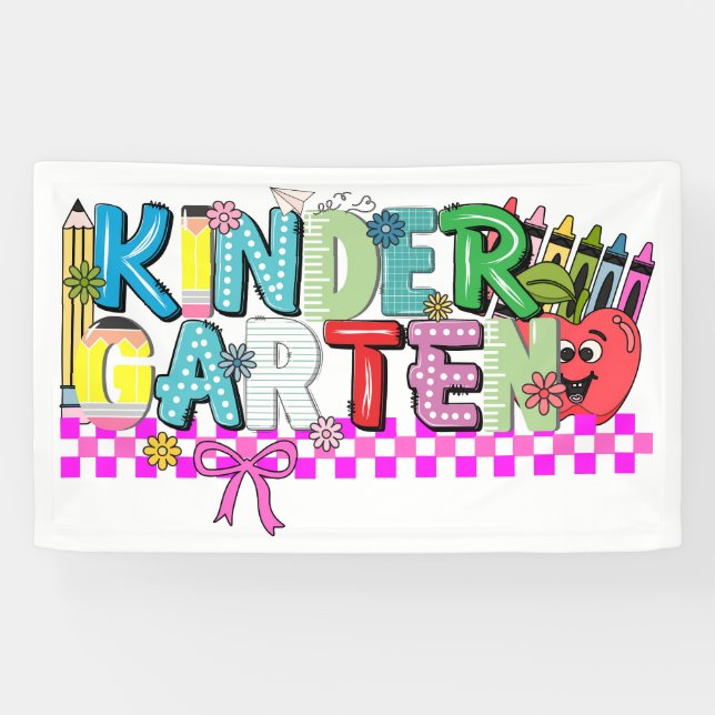 Kindergartentypografie Banner (Horizontal)