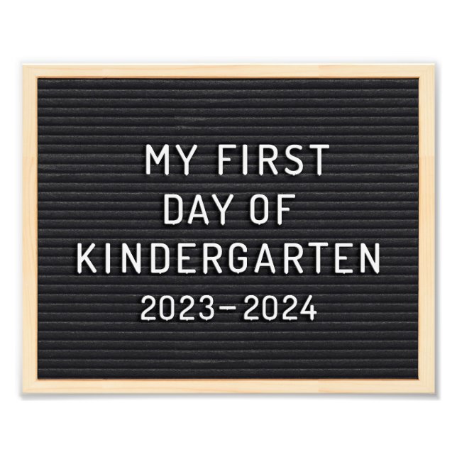 Kindergartenunterricht Erster Schultag Fotodruck (Vorne)