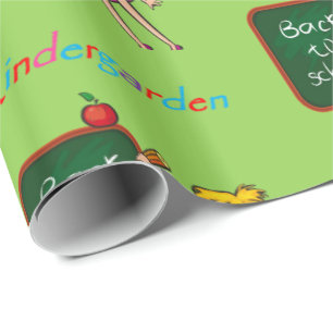 Kindergartenwackelpapier Geschenkpapier