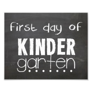 Kindergartenzeichen Fotodruck