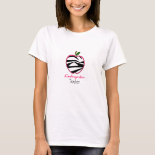 Kindergärtnerin-Shirt - Zebra-Druck Apple T-Shirt