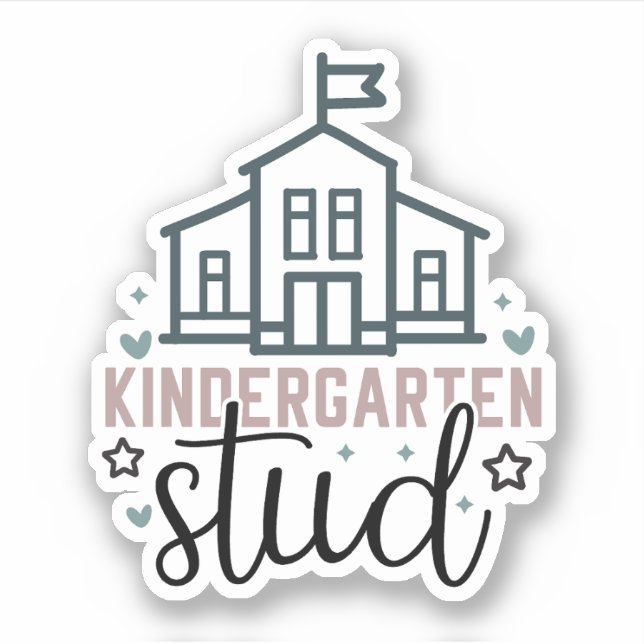 Kindergaten-Studie Aufkleber (Vorderseite)