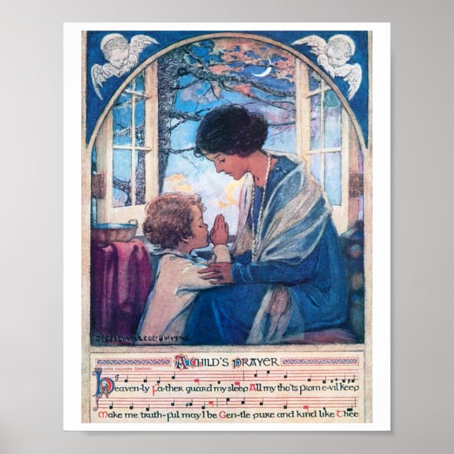 Kindergebet, Jessie Willcox Smith Poster (Vorne)