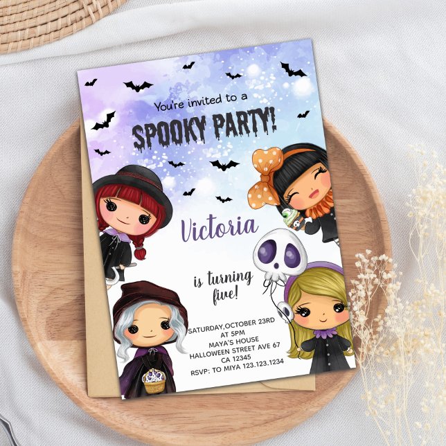 Kindergeburteneinladungen Einladung (Kids Halloween Birthday Invitations)
