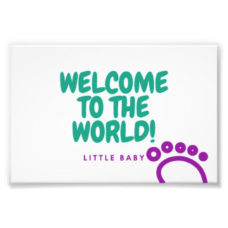 Kindergeburtposter Fotodruck