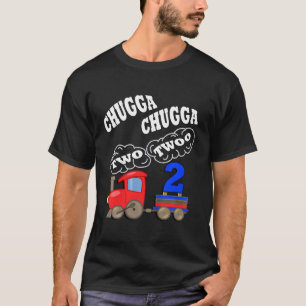 Kindergeburtstag 2 Yr alter Chugga zwei zwei Party T-Shirt