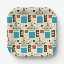 Kindergeburtstag Antikes Robotermuster