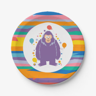 Kindergeburtstag Bigfoot Pappteller