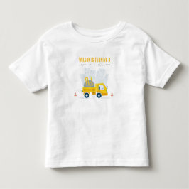 Kindergeburtstag eines Zugfahrzeugs Kleinkind T-shirt