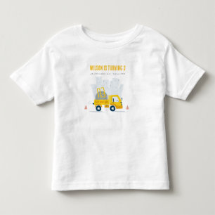 Kindergeburtstag eines Zugfahrzeugs Kleinkind T-shirt