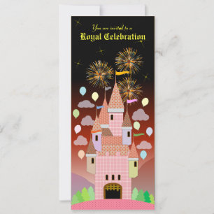 Kindergeburtstag-Einladung 029: Schloss IIB Einladung
