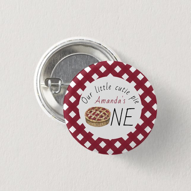 Kindergeburtstag für Wasserfarben Button (Vorne & Hinten)