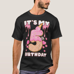 Kindergeburtstag Girl 5 Jahre Eiscreme Es ist mein T-Shirt