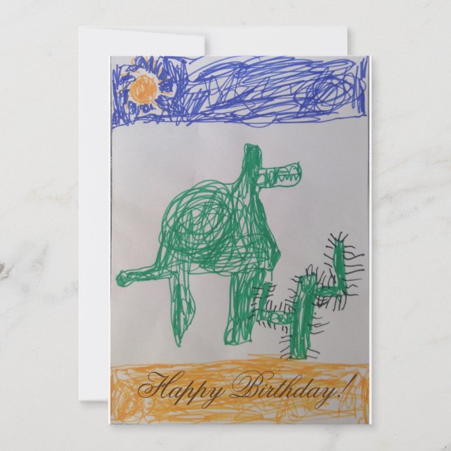 Kindergeburtstag-Karte Einladung (Vorderseite)