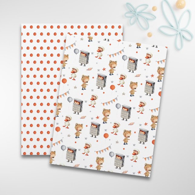 Kindergeburtstag Muster-Scrapbook-Papier (Von Creator hochgeladen)