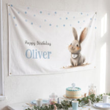 Kindergeburtstag Niedlich Bunny Happy Geburtstag