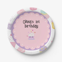 Kindergeburtstag Party cupcake Pastellmuster