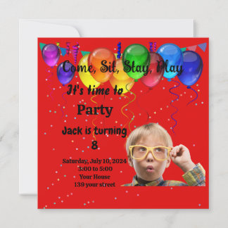 Kindergeburtstag Party Einladung