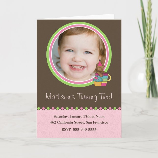 Kindergeburtstag Party Einladung (Vorderseite)