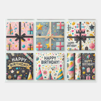 Kindergeburtstag Party Geschenkpapier Set