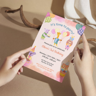 Kindergeburtstag Party Thema Einladung