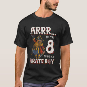 Kindergeburtstag Pirate Boy 8 Jahre alter Pirate T-Shirt
