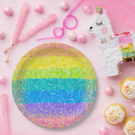 Kindergeburtstag - Regenbogen-Party Pappteller