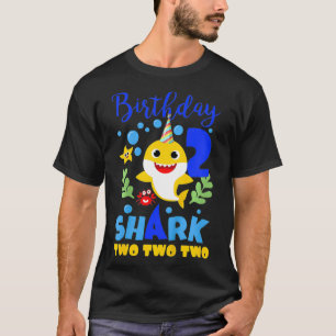 Kindergeburtstag Shark Baby für 2-jährige Junge T-Shirt