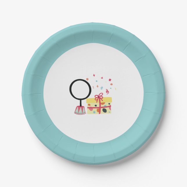 Kindergeburtstag-Tafel für Zirkus-Tiere Pappteller (Vorderseite)