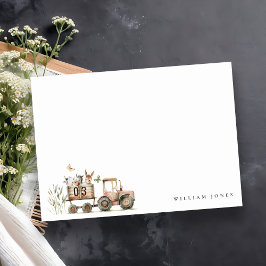 Kindergeburtstag von Rotrosttieren Mitteilungskarte