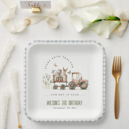 Kindergeburtstag von Rotrosttieren Pappteller